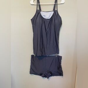 Swim Top and Shorts Set.